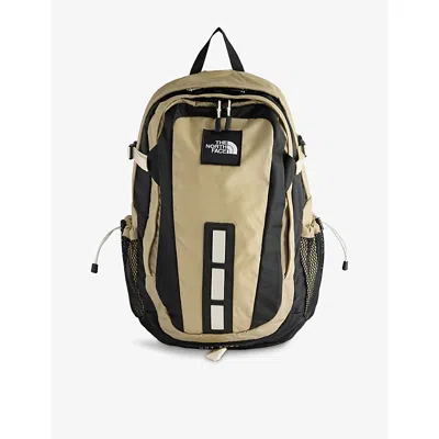 The North Face Mens Hot Shot Woven Backpack Flax/white Dune/tnf Bla
