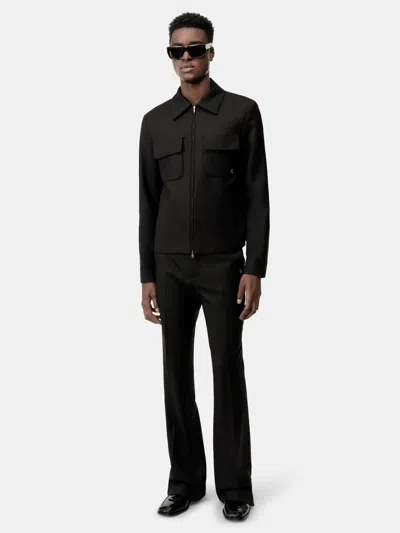 Amiri Jacket Front Side Pockets Long Sleeves In Black