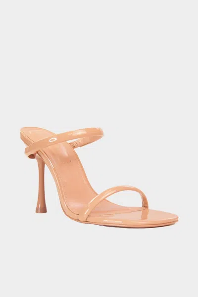 Simkhai Siren Bombe Patent Leather Strap Sandal In Blush