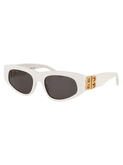 Balenciaga Dynasty D-frame Sunglasses In White