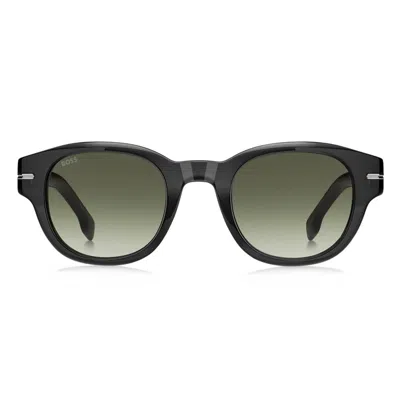 Hugo Boss Boss 48mm Gradient Small Rectangular Sunglasses In Black