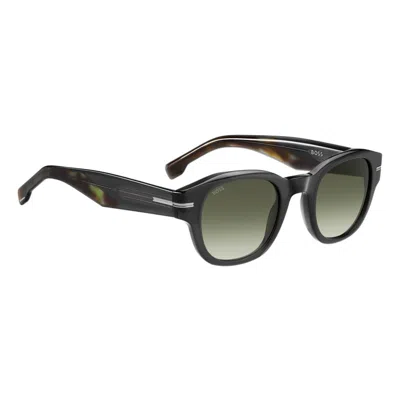 Hugo Boss Boss 48mm Gradient Small Rectangular Sunglasses In Black