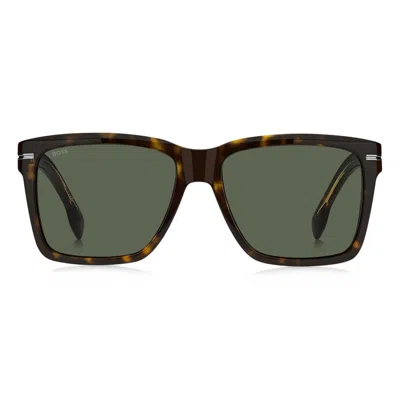 Hugo Boss Square-frame Sunglasses In Black