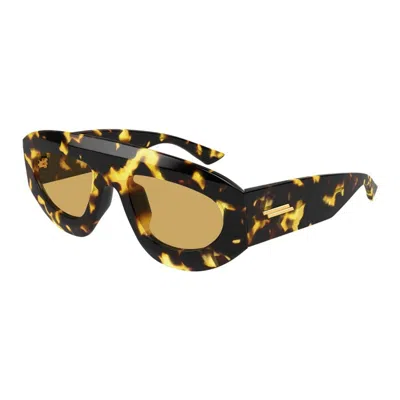 Bottega Veneta Bv1358s Recycled Acetate Aviator Sunglasses In Brown