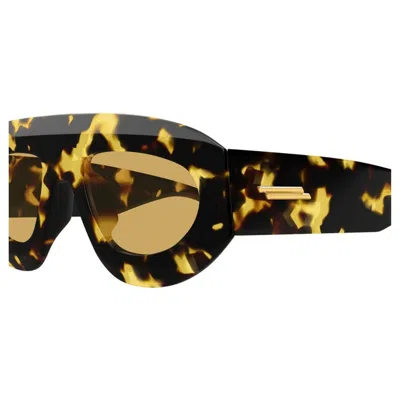 Bottega Veneta Bv1358s Recycled Acetate Aviator Sunglasses In Brown
