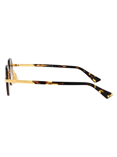Bottega Veneta Glaze Rimless Sunglasses In Brown