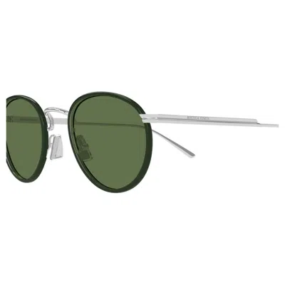 Bottega Veneta Forte Panthos Round Sunglasses In Green