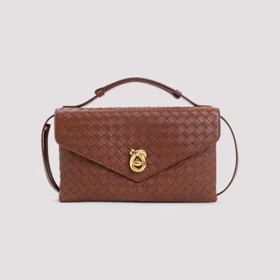 Bottega Veneta Lock Knot Leather Shoulder Bag