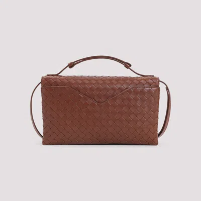 Bottega Veneta Lock Knot Leather Shoulder Bag