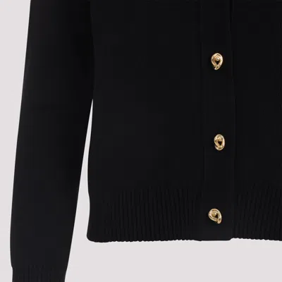 Bottega Veneta Pointed Collar Cardigan With Gold-tone Knot Buttons