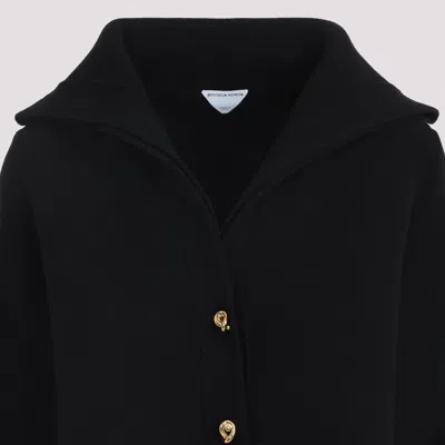 Bottega Veneta Pointed Collar Cardigan With Gold-tone Knot Buttons