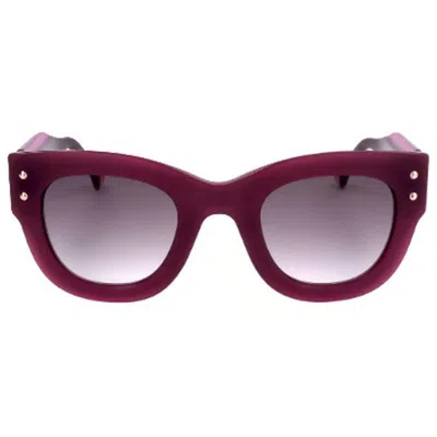Carolina Herrera Full Frame Sunglasses In Red