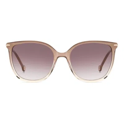 Carolina Herrera Her 55mm Gradient Square Sunglasses In Neutral
