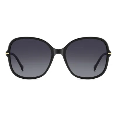 Carolina Herrera Oversize-frame Sunglasses In Black