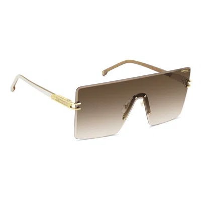 Carrera 1075/s Vvp/ha Unisex Sunglasses - Gold Frame, Brown Gradient Lenses In Gold