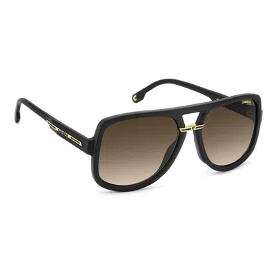 Carrera Matte Black Gold Eco Polyamide Sunglasses In Brown