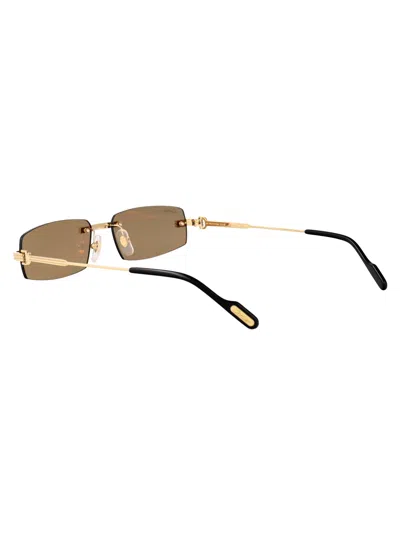 Cartier Ct0535s-003gold-gold-brown In Gold