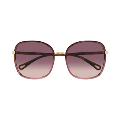 Chloé Eyewear Square Frame Sunglasses In Brown