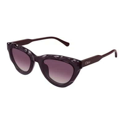 Chloé Eyewear Cat-eye Sunglasses In Black
