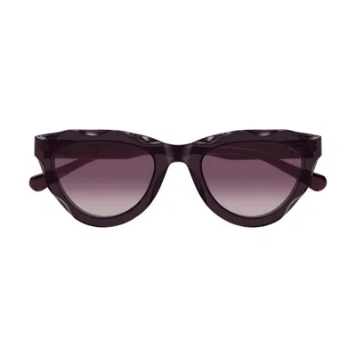 Chloé Eyewear Cat-eye Sunglasses In Black