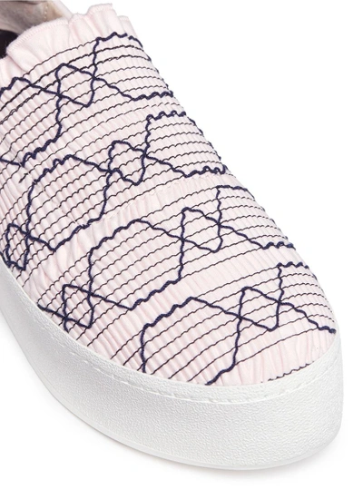 Shop Opening Ceremony 'cici' Smocked Flatform Skate Slip-ons