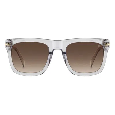 David Beckham Men's Acetate Square Sunglasses In Gold