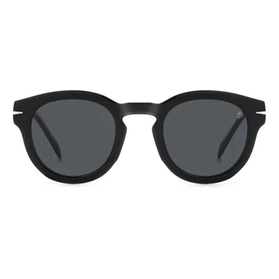 David Beckham Db 7041/s Flat 7c5(ir) In Black