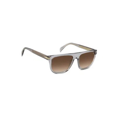 David Beckham Men's Acetate Square Sunglasses In Gray