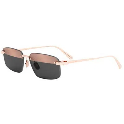 Dior C S4u E0a7 Oro Rosa Lucido Sunglasses In Gold