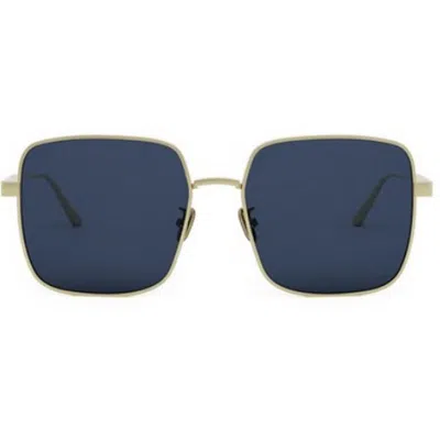 Dior Cannage S1u Sunglasses In Gold