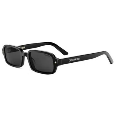 Dior Pacific S3i Rectangular-frame Acetate Sunglasses In Black