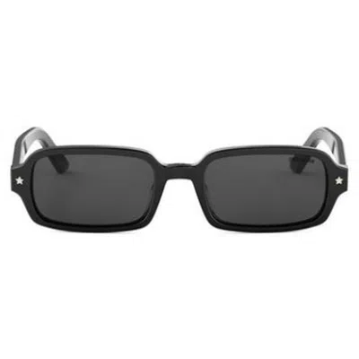 Dior Pacific S3i Rectangular-frame Acetate Sunglasses In Black
