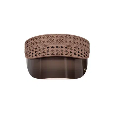 Dior Logo Sun Hat In Brown