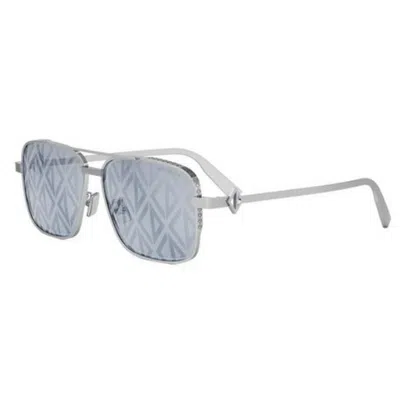 Dior Cd Diamond S9u 58mm Navigator Sunglasses In Metallic