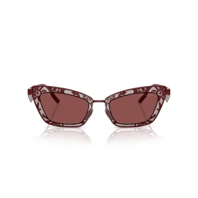 Dolce & Gabbana Cat Eye Sunglasses In Brown
