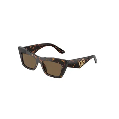 Dolce & Gabbana Cat-eye Tortoiseshell Sunglasses In Brown