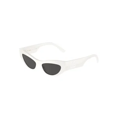 Dolce & Gabbana Cat-eye Sunglasses In White