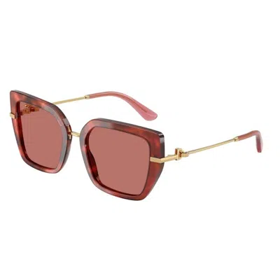 Dolce & Gabbana Havana Brown Metal Frame Sunglasses In Brown
