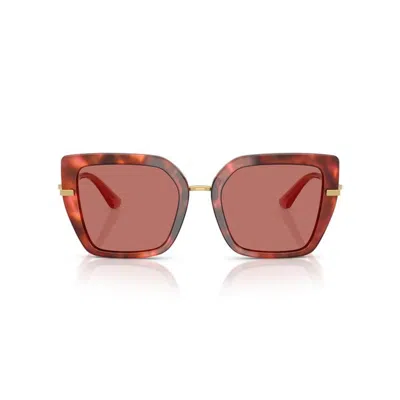 Dolce & Gabbana Havana Brown Metal Frame Sunglasses In Brown