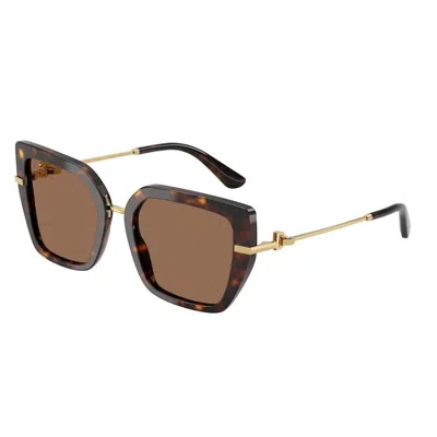 Dolce & Gabbana Womens Brown Dg4474 Cat-eye Tortoiseshell Acetate Sunglasses In Brown