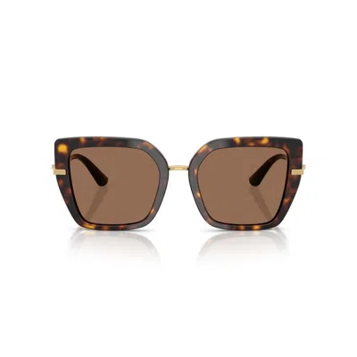 Dolce & Gabbana Womens Brown Dg4474 Cat-eye Tortoiseshell Acetate Sunglasses In Brown