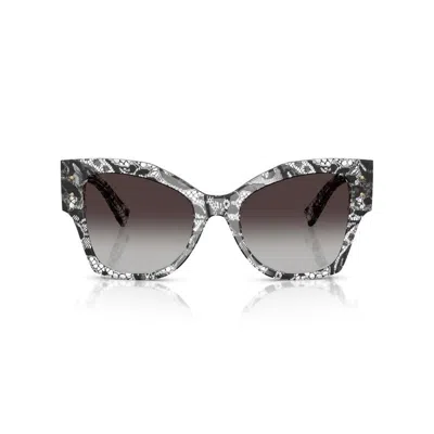 Dolce & Gabbana Dg4478 Lace Cat Eye Sunglasses In Multi