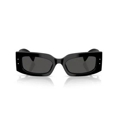 Dolce & Gabbana Black Frame Sunglasses In Black