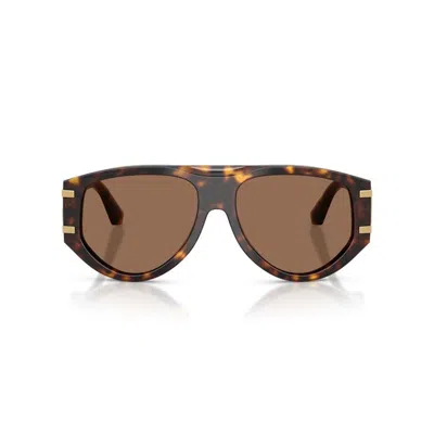 Dolce & Gabbana Dolce&gabbana 57mm Pilot Sunglasses In Brown