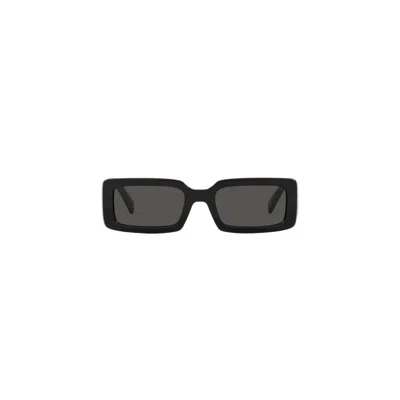 Dolce & Gabbana Dg6187 Rectangle-frame Injected Sunglasses In Black