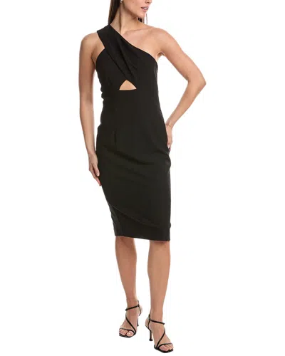 Black Halo Honey One-shoulder Sheath Dress