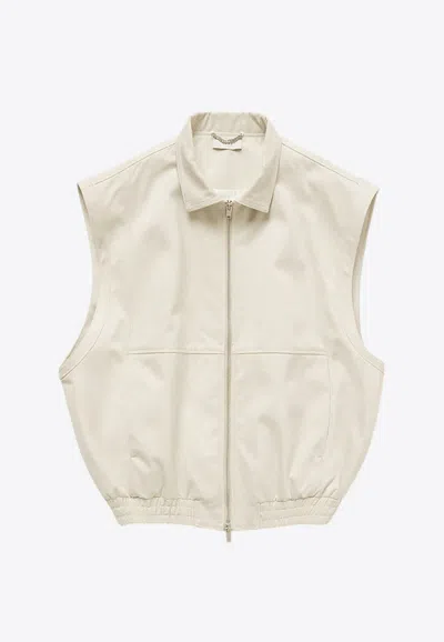 1989 Studio Logo Embroidered Zip-up Vest