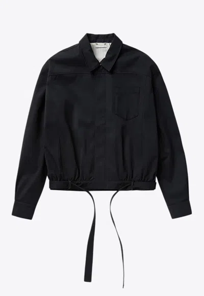 1989 Studio Dark Blue Short Trench Jacket
