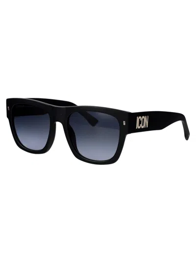 Dsquared2 Mtblkpall Acetate Sunglasses In Black