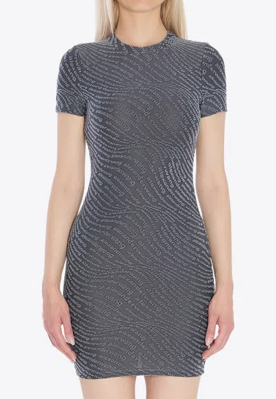 Alexander Wang Mini Dress In Graphite In Gray
